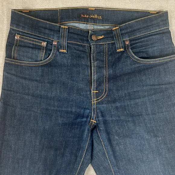 Grim Tim dry navy nudie jeans W 31 L 32